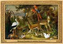 0032-019-01 Windsor Aviaries of admiral Churchill Windsor (UK) Jakob Bogdány , 1708 - 1710